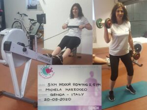 5 km indoor rowing & gym