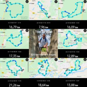 125 km hike in 8 stages